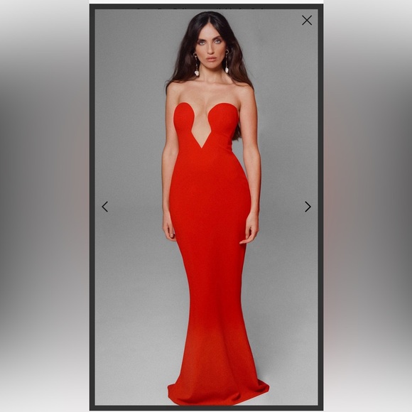 Nookie minx red womens gown size Large - Picture 2 of 11